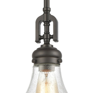 Atlas Rutherford 9'' Wide 1-Light Mini Pendant - Stylish Oil Rubbed Bronze Fixture for Modern Elegance CL11672-BZ2