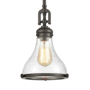 Atlas Rutherford 9'' Wide 1-Light Mini Pendant - Stylish Oil Rubbed Bronze Fixture for Modern Elegance CL11672-BZ2