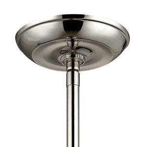 Atlas Rutherford 9'' Wide 1-Light Mini Pendant - Elevate Your Space with Timeless Restoration Elegance Polished Nickel CL11672-NK1