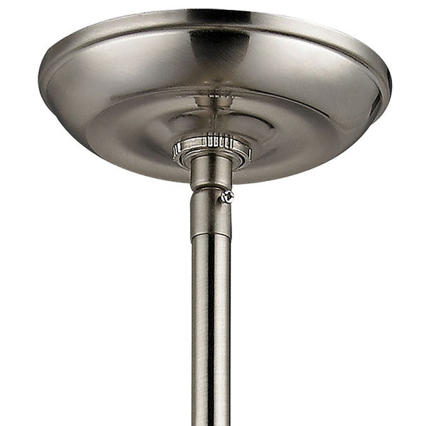 Atlas Rutherford 9'' Wide 1-Light Mini Pendant - Elevate Your Space with Timeless Restoration Elegance Brushed Nickel CL11672-NK2