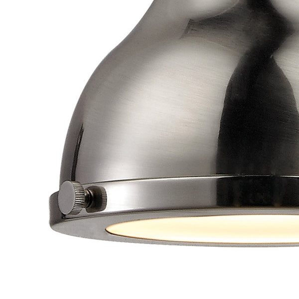 Atlas Rutherford 9'' Wide 1-Light Mini Pendant - Elevate Your Space with Timeless Restoration Elegance Brushed Nickel CL11672-NK2