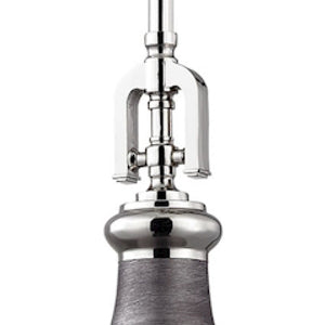 Atlas Rutherford 9'' Wide 1-Light Mini Pendant - Elevate Your Space with Timeless Restoration Elegance Weathered Zinc CL11672-SV