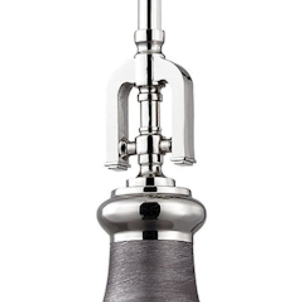 Atlas Rutherford 9'' Wide 1-Light Mini Pendant - Elevate Your Space with Timeless Restoration Elegance Weathered Zinc CL11672-SV