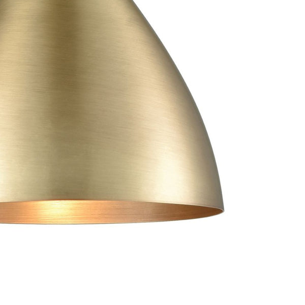 Atlas Spun Modern 7-Inch Wide Pendant Light - Sleek Design for Task & Decorative Illumination in Style French Brass CL11681-BS