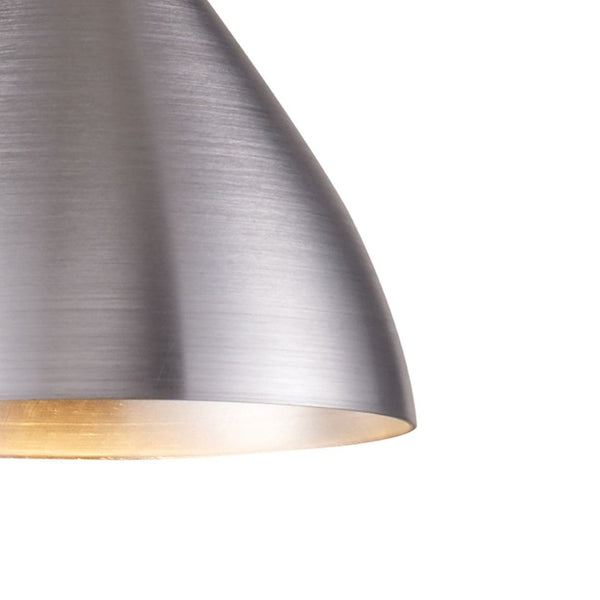 Atlas Spun Modern 7-Inch Wide Pendant Light - Sleek Design for Task & Decorative Illumination in Style Aluminum CL11681-SV