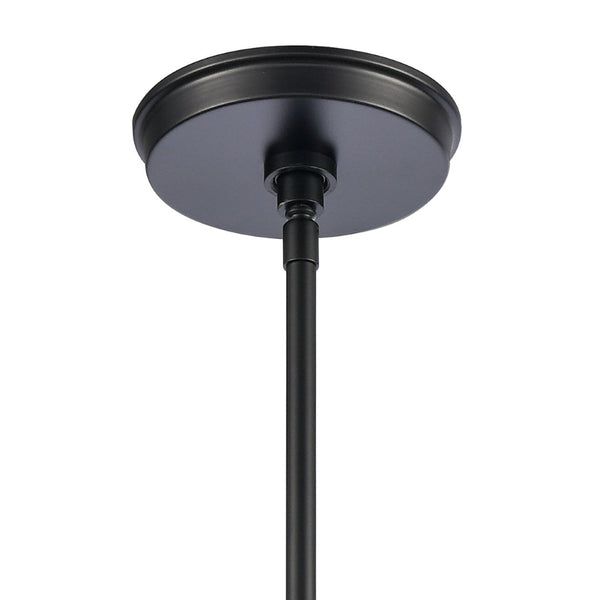Atlas Square 6'' Wide 1-Light Mini Pendant - Modern Matte Black Fixture for Stylish Home Illumination CL11682-BK