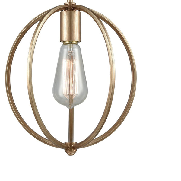 Atlas Stanton 10" Wide Mini Pendant Light - Modern Classic Globe Design in Matte Gold for Stylish Interiors CL11683-GD