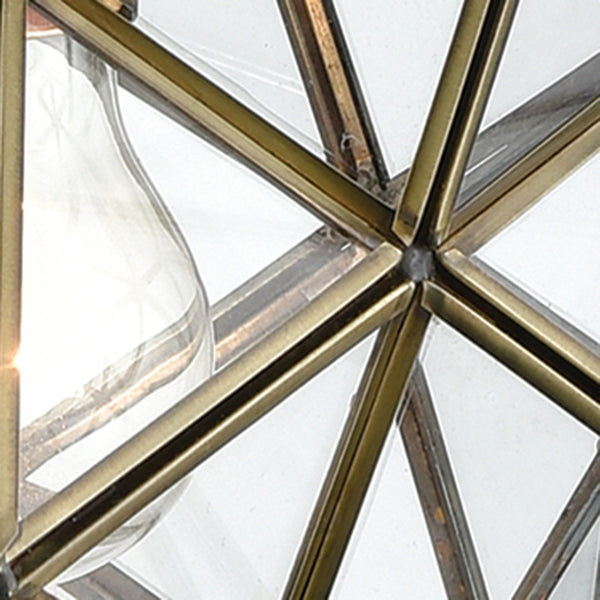 Atlas Moravian Star 12" Wide 1-Light Mini Pendant in Antique Brass - Elegant Focal Point for Any Space CL11684-BS
