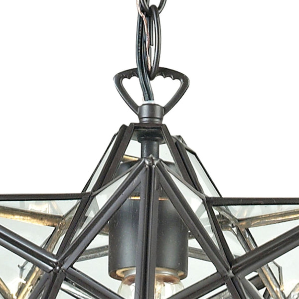 Atlas Moravian Star Mini Pendant Light – Contemporary Geometric Design for Stylish Indoor Illumination Oil Rubbed Bronze 12'' CL11684-BZ1
