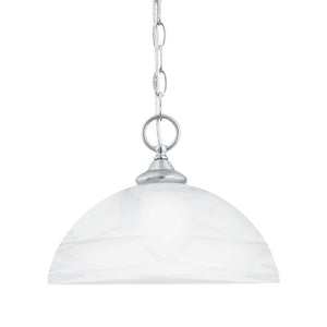 Atlas Tahoe 12'' Wide 1-Light Mini Pendant - Elegant Bell Shade for Timeless Home Décor and Warm Glow Brushed Nickel CL11692-NK