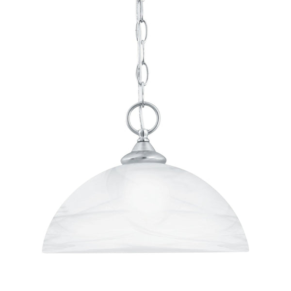 Atlas Tahoe 12'' Wide 1-Light Mini Pendant - Elegant Bell Shade for Timeless Home Décor and Warm Glow Brushed Nickel CL11692-NK