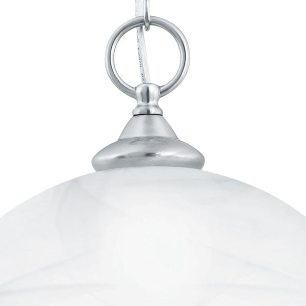 Atlas Tahoe 12'' Wide 1-Light Mini Pendant - Elegant Bell Shade for Timeless Home Décor and Warm Glow Brushed Nickel CL11692-NK