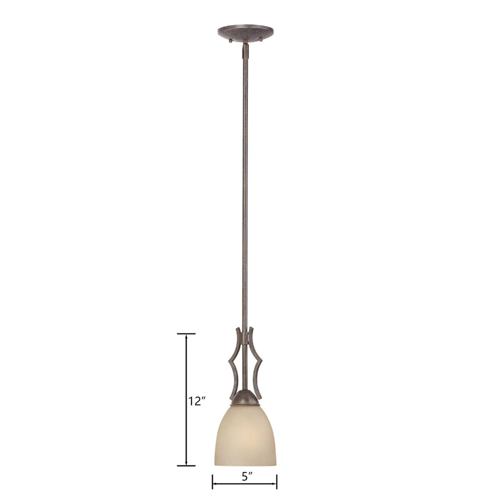 Atlas Triton 5" Wide 1-Light Pendant - Sable Bronze, Traditional Bell & Dome Shades for Elegant Interiors CL11698-BZ