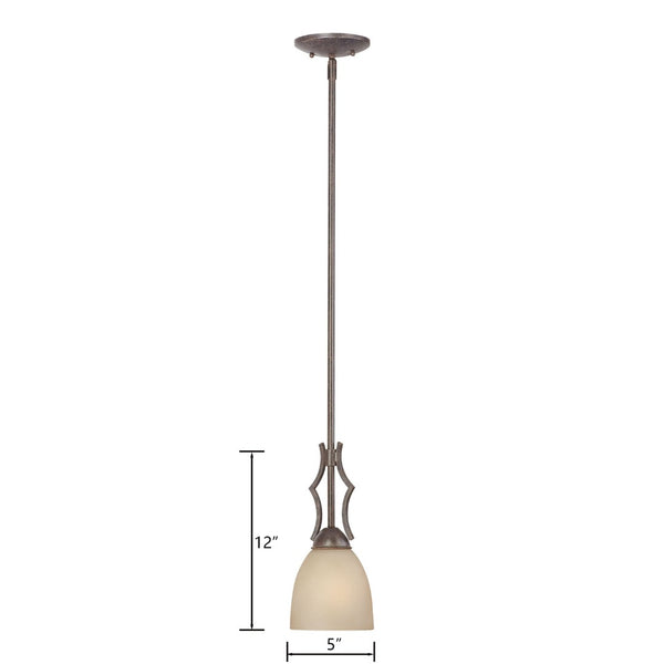 Atlas Triton 5" Wide 1-Light Pendant - Sable Bronze, Traditional Bell & Dome Shades for Elegant Interiors CL11698-BZ