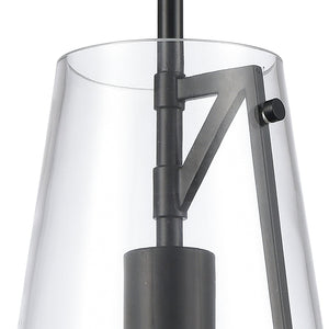 Atlas Trustle 7'' Wide 1-Light Mini Pendant - Modern Industrial Elegance for Stylish Home Decor Matte Black CL11699-BK