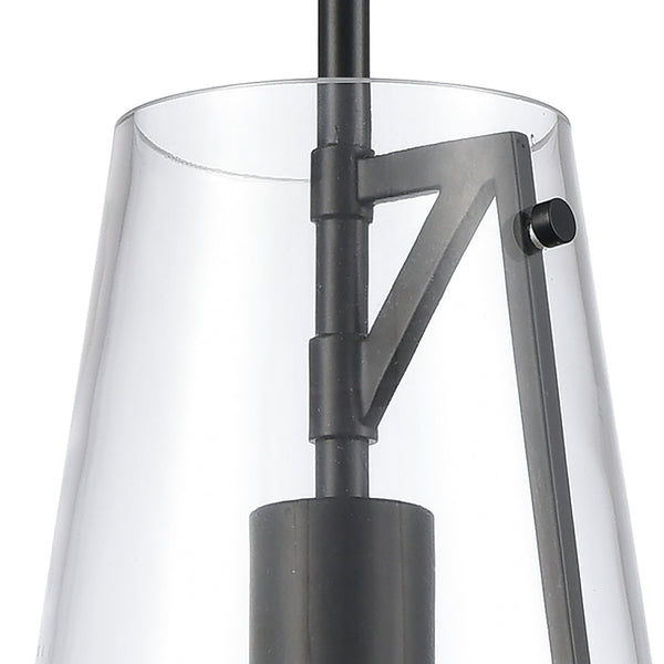 Atlas Trustle 7'' Wide 1-Light Mini Pendant - Modern Industrial Elegance for Stylish Home Decor Matte Black CL11699-BK
