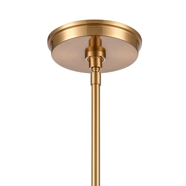 Atlas Trustle 7'' Wide 1-Light Mini Pendant - Modern Industrial Elegance for Stylish Home Decor Satin Brass CL11699-GD