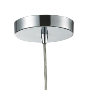 Atlas Twister 5'' Wide 1-Light Pendant - Artisan Hand-Blown Glass, Polished Chrome for Modern Elegance CL11700-CL