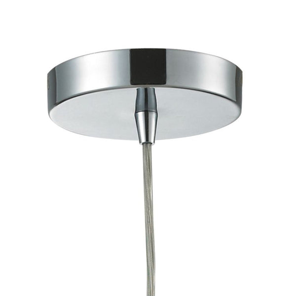 Atlas Twister 5'' Wide 1-Light Pendant - Artisan Hand-Blown Glass, Polished Chrome for Modern Elegance CL11700-CL
