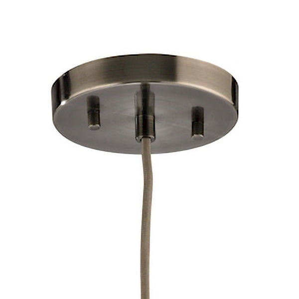 Atlas Urban Form Mini Pendant Light - Stylish Weathered Grey Concrete & Chic Accents for Modern Spaces Black Nickel 5'' CL11701-GY
