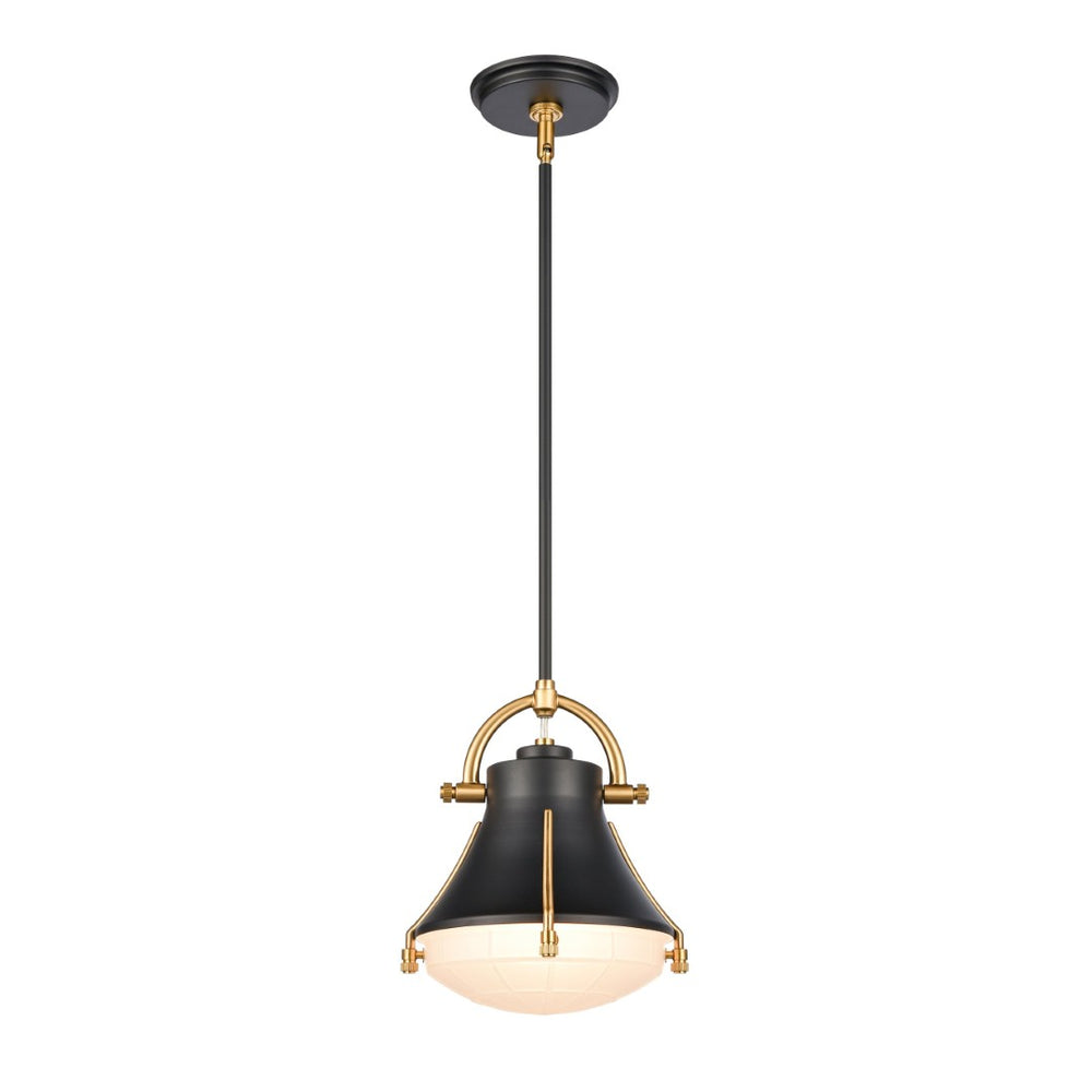 Atlas Urbanite 9'' Wide Industrial Mini Pendant Light for Stylish Task Lighting in Modern Interiors Matte Black CL11702-BK