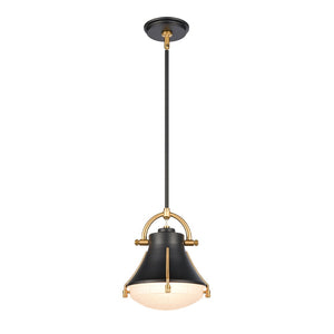 Atlas Urbanite 9'' Wide Industrial Mini Pendant Light for Stylish Task Lighting in Modern Interiors Matte Black CL11702-BK