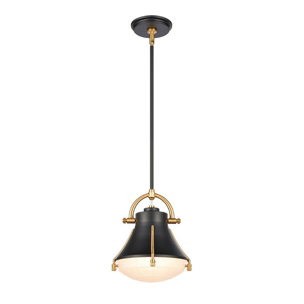 Atlas Urbanite 9'' Wide Industrial Mini Pendant Light for Stylish Task Lighting in Modern Interiors Matte Black CL11702-BK