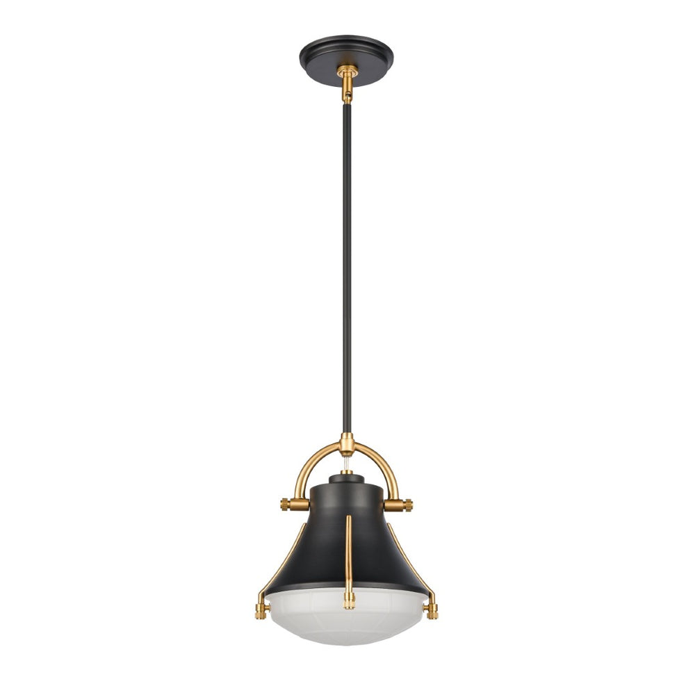 Atlas Urbanite 9'' Wide Industrial Mini Pendant Light for Stylish Task Lighting in Modern Interiors Matte Black CL11702-BK