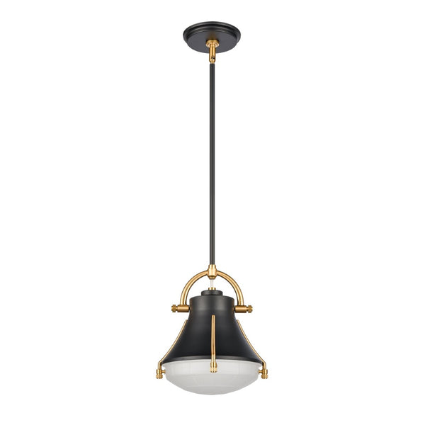 Atlas Urbanite 9'' Wide Industrial Mini Pendant Light for Stylish Task Lighting in Modern Interiors Matte Black CL11702-BK