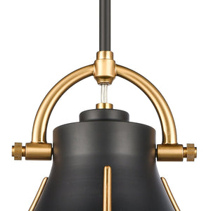 Atlas Urbanite 9'' Wide Industrial Mini Pendant Light for Stylish Task Lighting in Modern Interiors Matte Black CL11702-BK