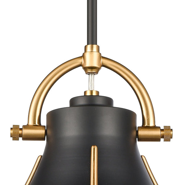 Atlas Urbanite 9'' Wide Industrial Mini Pendant Light for Stylish Task Lighting in Modern Interiors Matte Black CL11702-BK