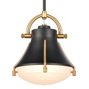 Atlas Urbanite 9'' Wide Industrial Mini Pendant Light for Stylish Task Lighting in Modern Interiors Matte Black CL11702-BK