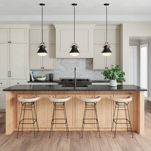 Atlas Urbanite 9'' Wide Industrial Mini Pendant Light for Stylish Task Lighting in Modern Interiors Matte Black CL11702-BK