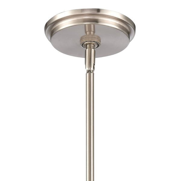Atlas Urbanite 9'' Wide Industrial Mini Pendant Light for Stylish Task Lighting in Modern Interiors Satin Nickel CL11702-NK