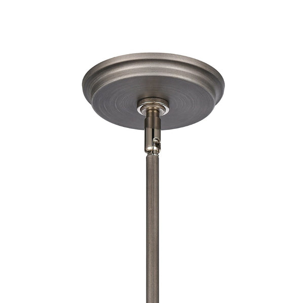 Atlas Urbanite 9'' Wide Industrial Mini Pendant Light for Stylish Task Lighting in Modern Interiors Weathered Zinc CL11702-SV