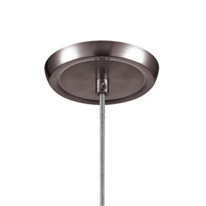 Atlas Verona 5" Wide 1-Light Pendant - Hand-Blown Snow White Glass with Satin Nickel Finish for Modern Spaces CL11703-WH