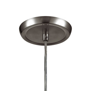 Atlas Vesta Elegant 5-Inch 1-Light Pendant Fixture with Hand-Blown Glass Shade for Modern Interiors Satin Nickel with White Glass CL11704-WH