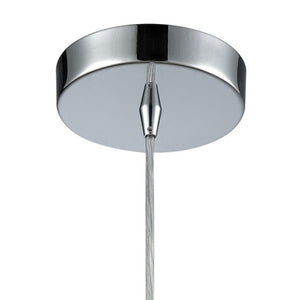 Atlas Watersphere 10" Wide 1-Light Pendant - Artistic Blown Glass Design for Modern Interior Spaces Polished Chrome with Clear CL11713-CL