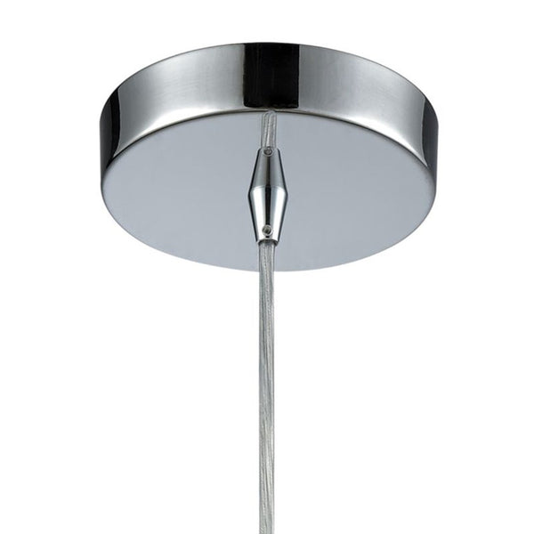 Atlas Watersphere 10" Wide 1-Light Pendant - Artistic Blown Glass Design for Modern Interior Spaces Polished Chrome with Clear CL11713-CL