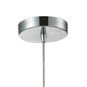 Atlas Watersphere 10" Wide 1-Light Pendant - Artistic Blown Glass Design for Modern Interior Spaces Polished Chrome with Amber CL11714-GD
