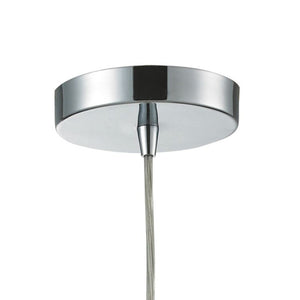 Atlas Watersphere 10" Wide 1-Light Pendant - Artistic Blown Glass Design for Modern Interior Spaces Polished Chrome with Smoke CL11715-GY