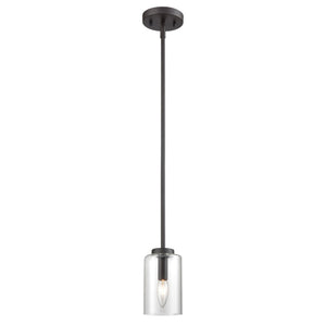 Atlas West End 4.75'' Wide 1-Light Mini Pendant in Oil Rubbed Bronze - Modern Style for Indoor Spaces CL11717-BZ