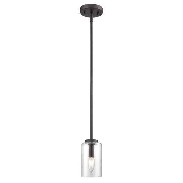 Atlas West End 4.75'' Wide 1-Light Mini Pendant in Oil Rubbed Bronze - Modern Style for Indoor Spaces CL11717-BZ