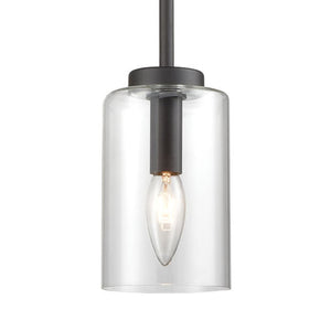 Atlas West End 4.75'' Wide 1-Light Mini Pendant in Oil Rubbed Bronze - Modern Style for Indoor Spaces CL11717-BZ
