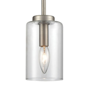 Atlas West End 4.75'' Wide 1-Light Mini Pendant - Sleek Brushed Nickel Design for Modern Spaces & Style CL11717-NK