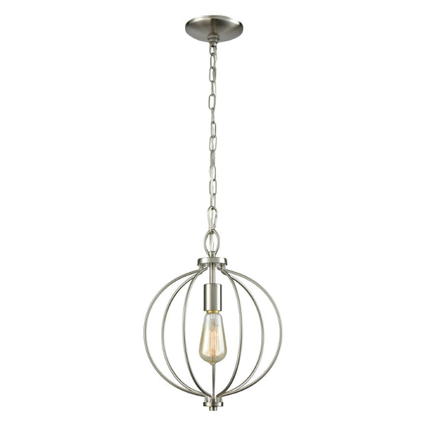 Atlas Williamsport 11" Wide 1-Light Mini Pendant - Timeless Brushed Nickel Lighting for Elegant Spaces CL11719-NK