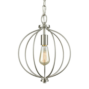 Atlas Williamsport 11" Wide 1-Light Mini Pendant - Timeless Brushed Nickel Lighting for Elegant Spaces CL11719-NK