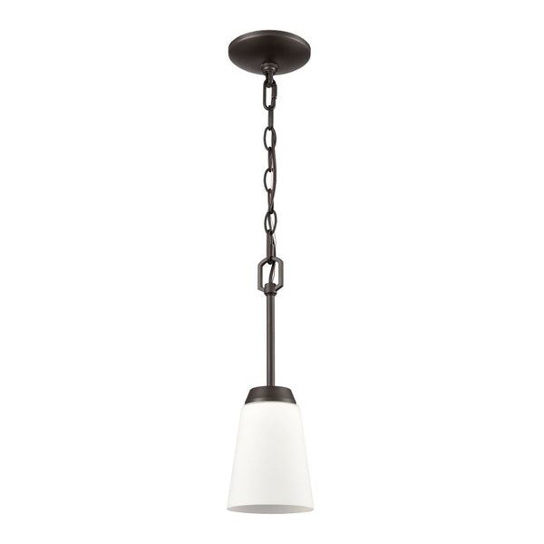 Atlas Winslow 5'' Wide Mini Pendant Light - Timeless Oil Rubbed Bronze Fixture for Elegant Ambiance CL11720-BZ