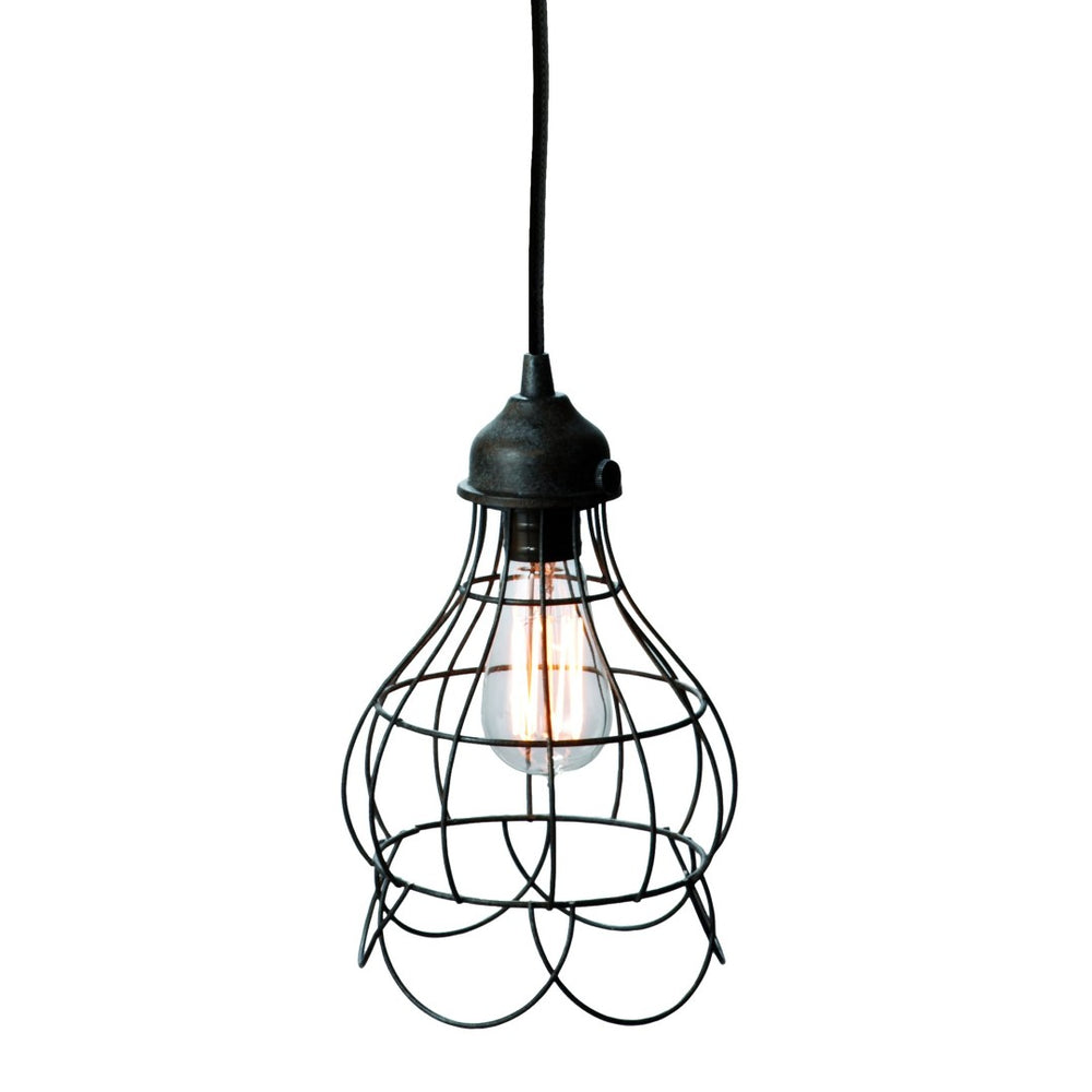 Atlas Wire 6'' Wide 1-Light Mini Pendant in Rustic Carob Bronze – Ideal for Modern Farmhouse & Urban Spaces CL11721-BZ