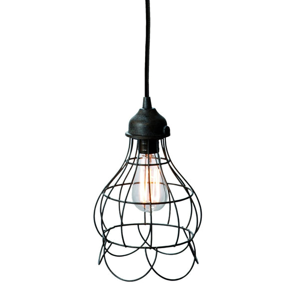 Atlas Wire 6'' Wide 1-Light Mini Pendant in Rustic Carob Bronze – Ideal for Modern Farmhouse & Urban Spaces CL11721-BZ